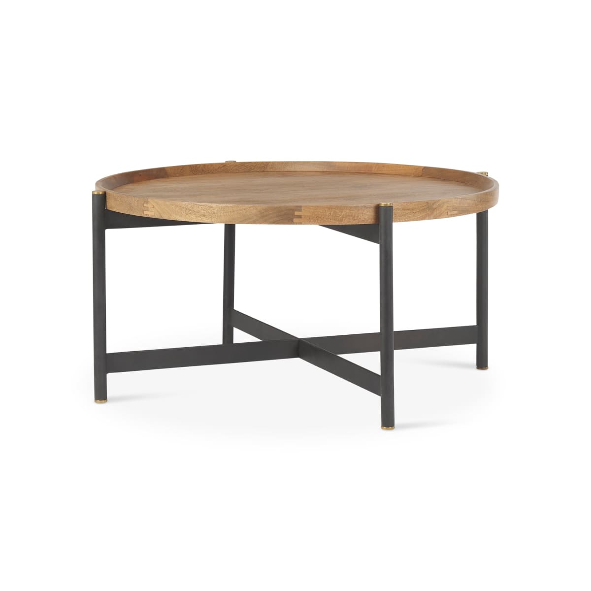 Marquisa Coffee Table Brown Wood | Black Metal | Small - coffee-tables