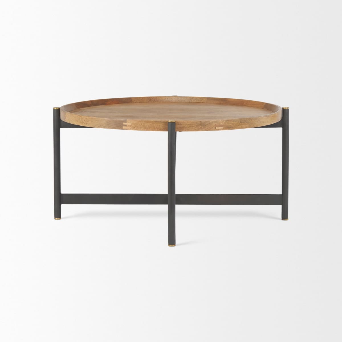 Marquisa Coffee Table Brown Wood | Black Metal | Small - coffee-tables