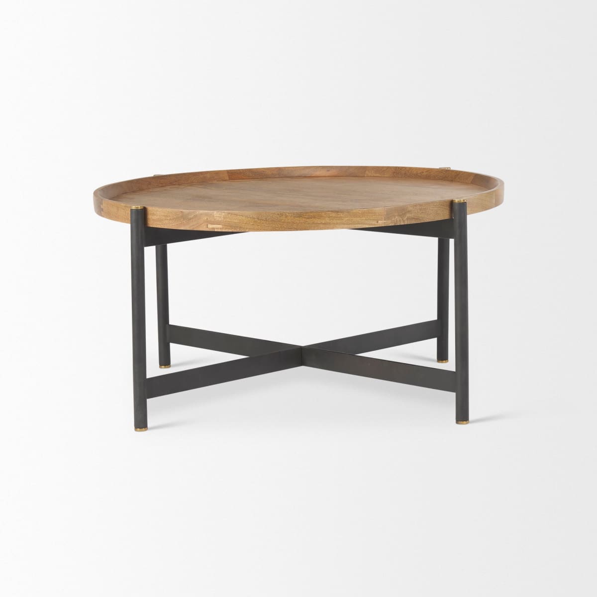 Marquisa Coffee Table Brown Wood | Black Metal | Small - coffee-tables