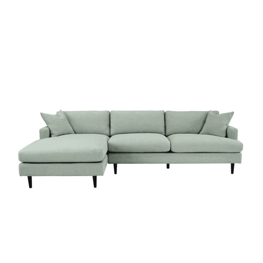 Martha Left Sectional Sofa - Beach Seaglass - lh-import-sectionals