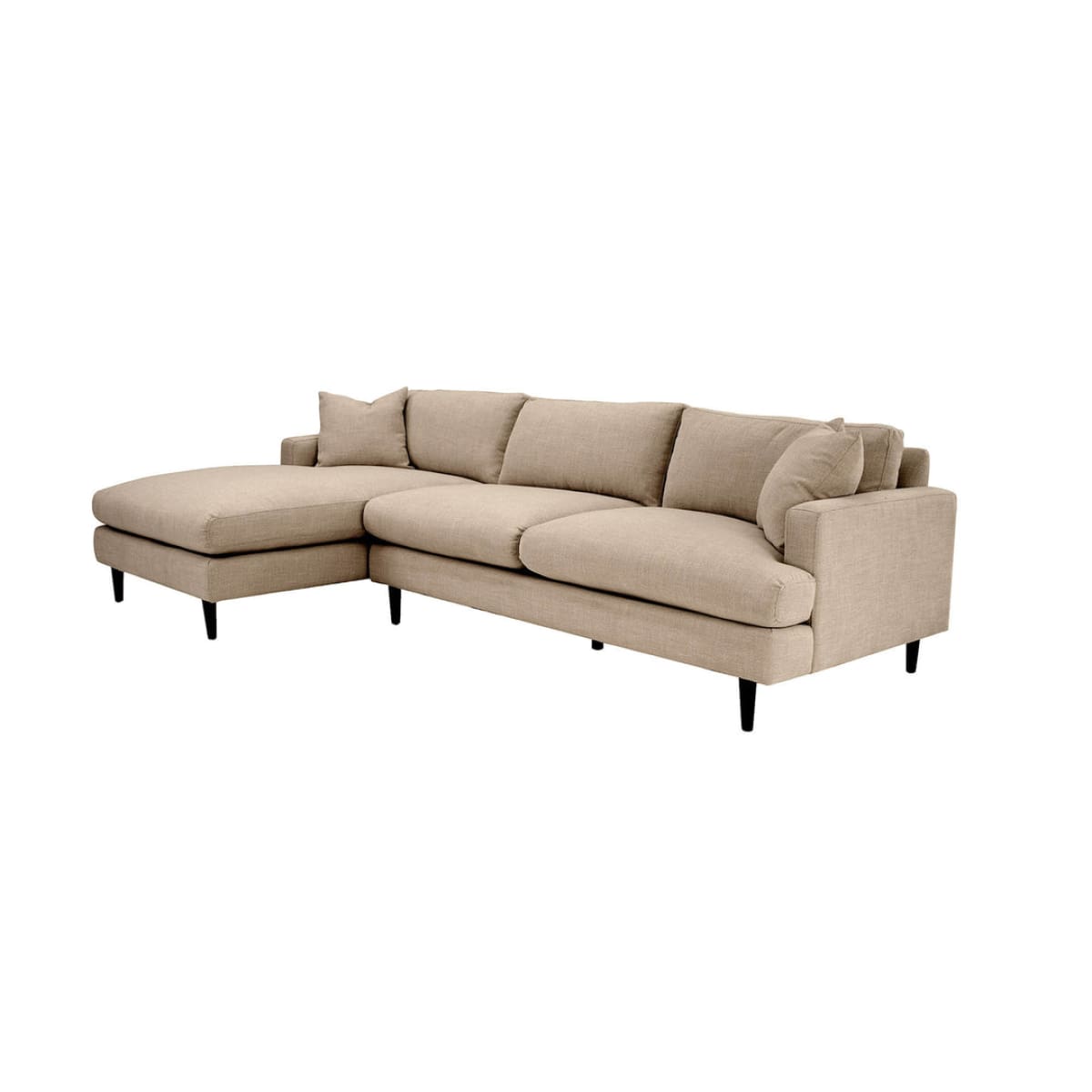 Martha Left Sectional Sofa - Beach Toast - lh-import-sectionals