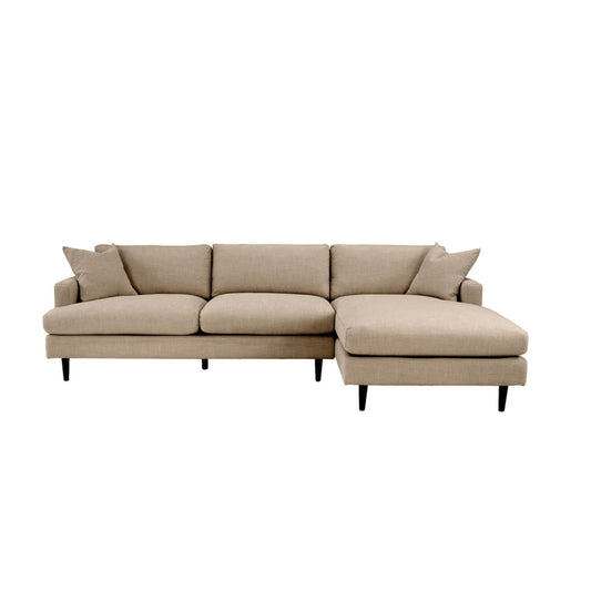 Martha Right Sectional Sofa - Beach Toast - lh-import-sectionals