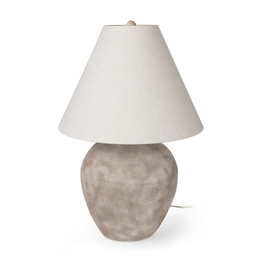 Marvin Table Lamp Taupe Ceramic - table-lamps