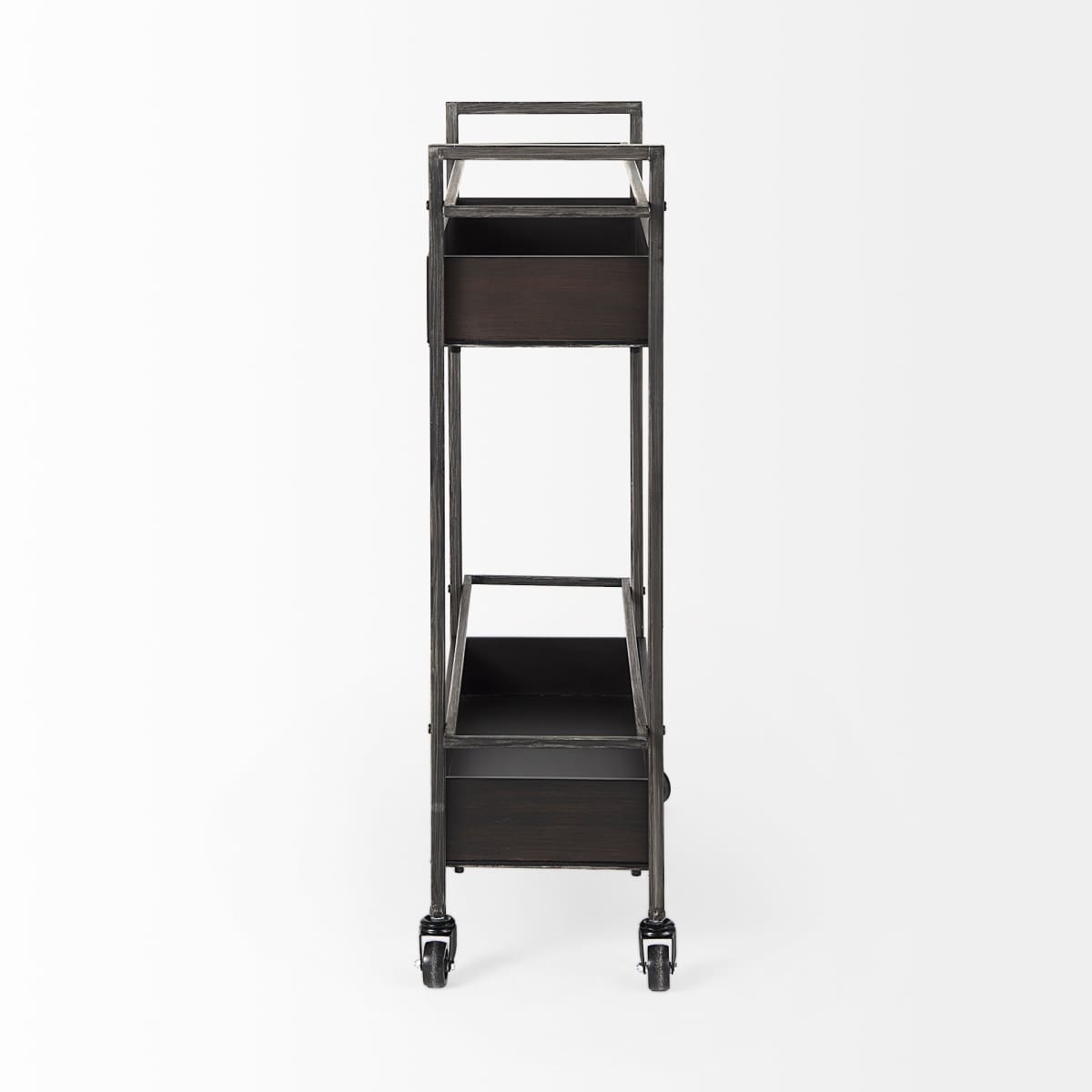 Masataka Bar Cart Gunmetal Gray | Metal - bar-carts