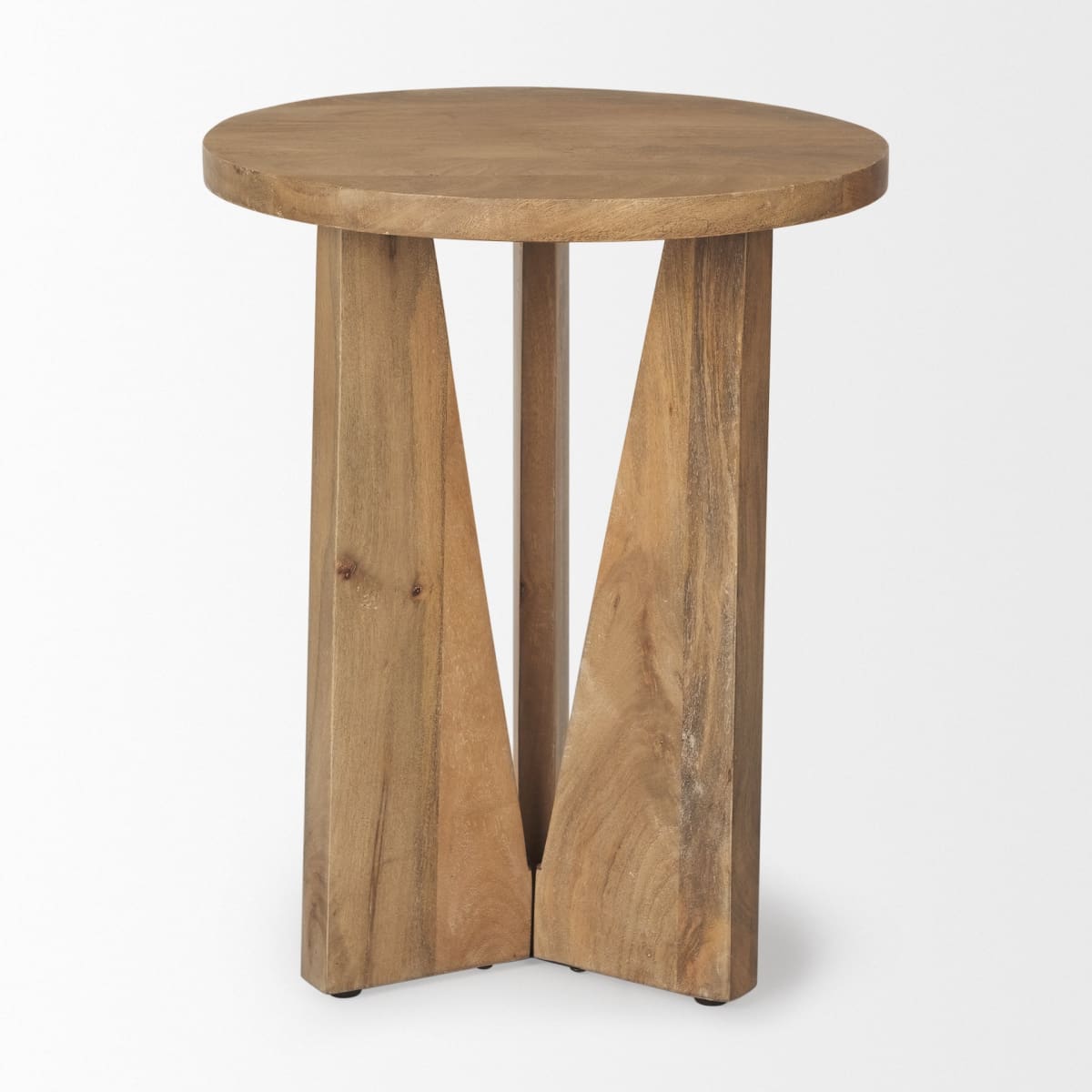 Mattius Accent Table Light Brown Wood - accent-tables