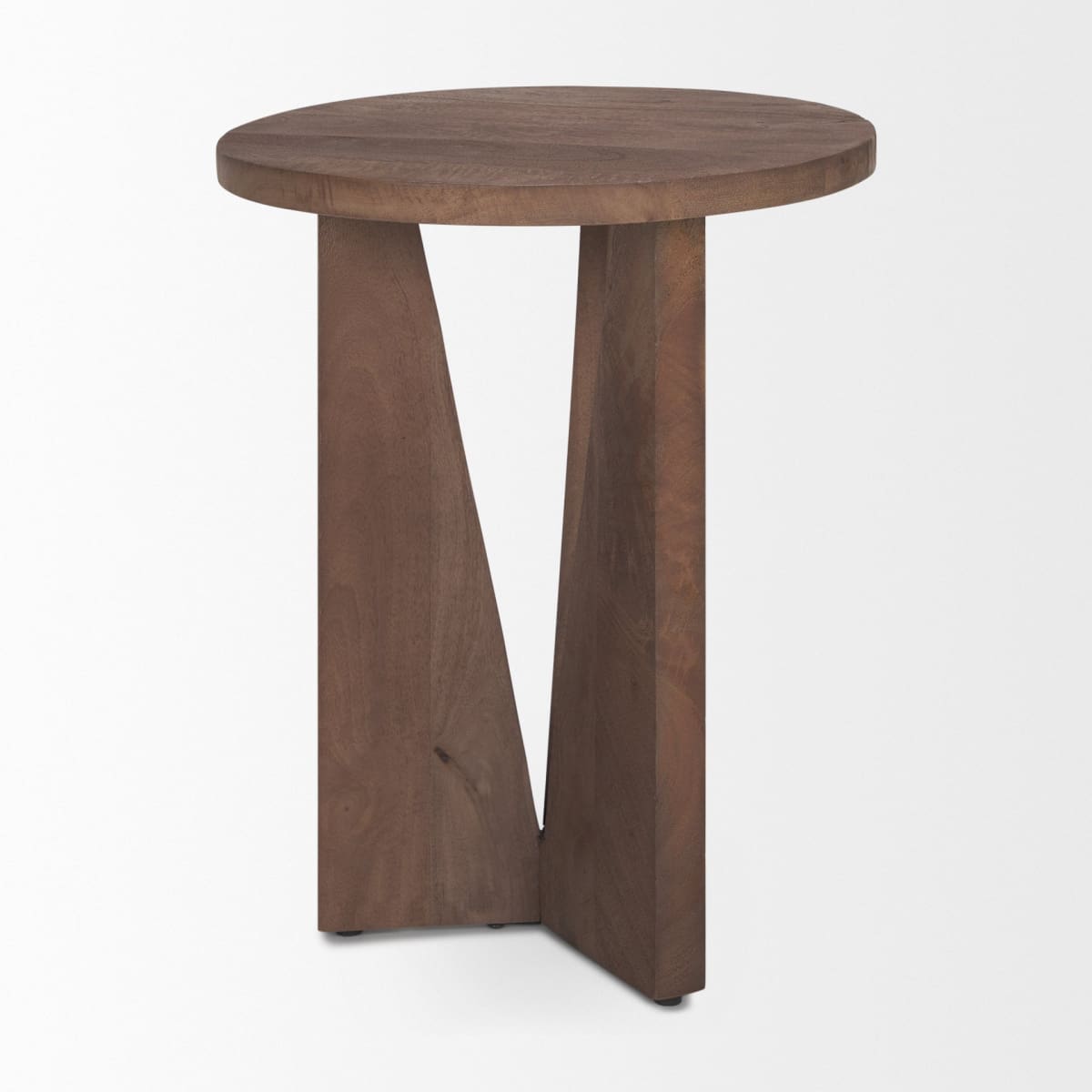 Mattius Accent Table Medium Brown Wood - accent-tables