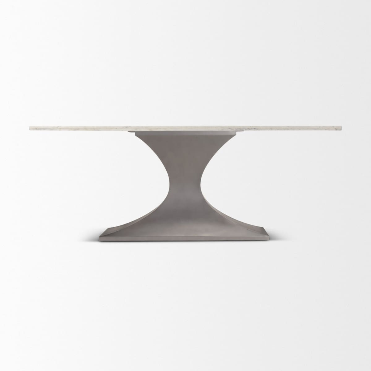 Maxton Dining Table White Marble | Gunmetal - dining-table