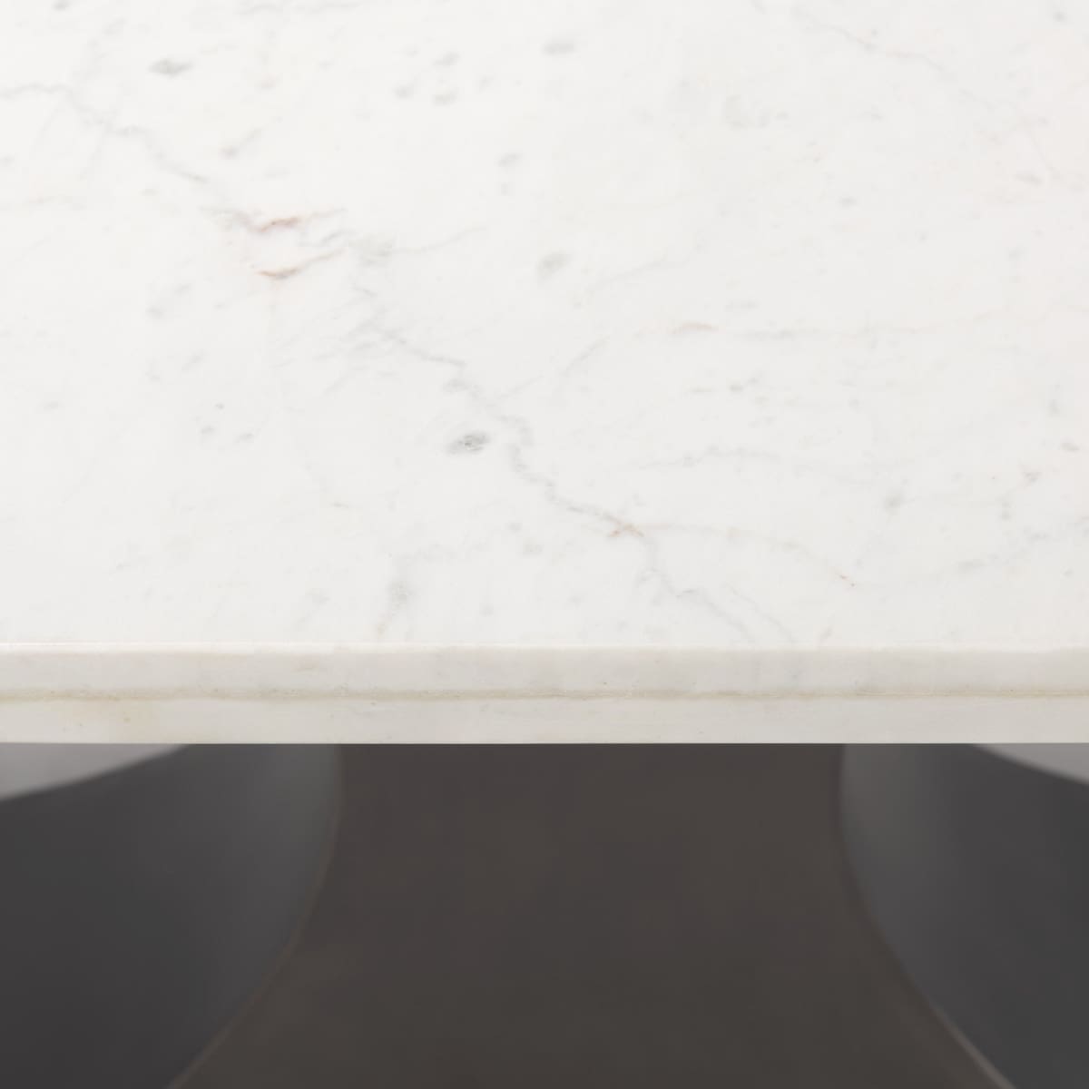 Maxton Dining Table White Marble | Gunmetal - dining-table