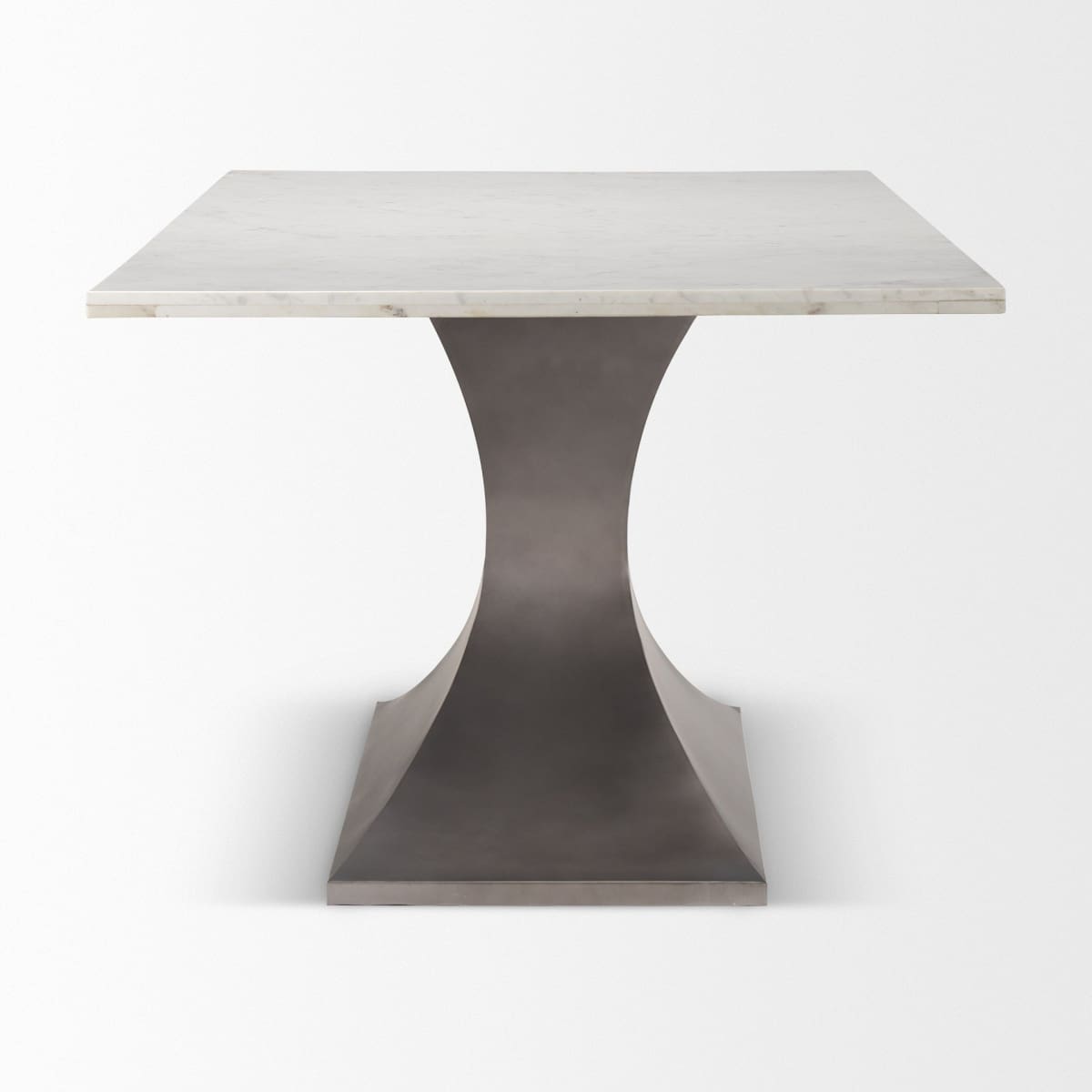 Maxton Dining Table White Marble | Gunmetal - dining-table