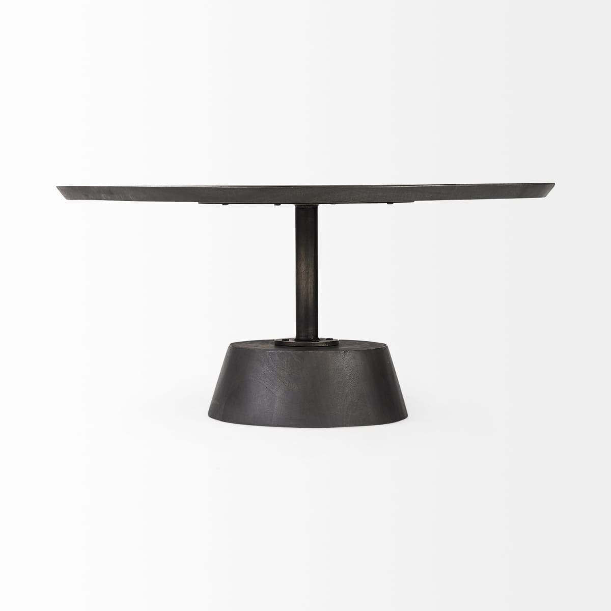 Maxwell Coffee Table Dark Brown Wood | Black Metal - coffee-tables