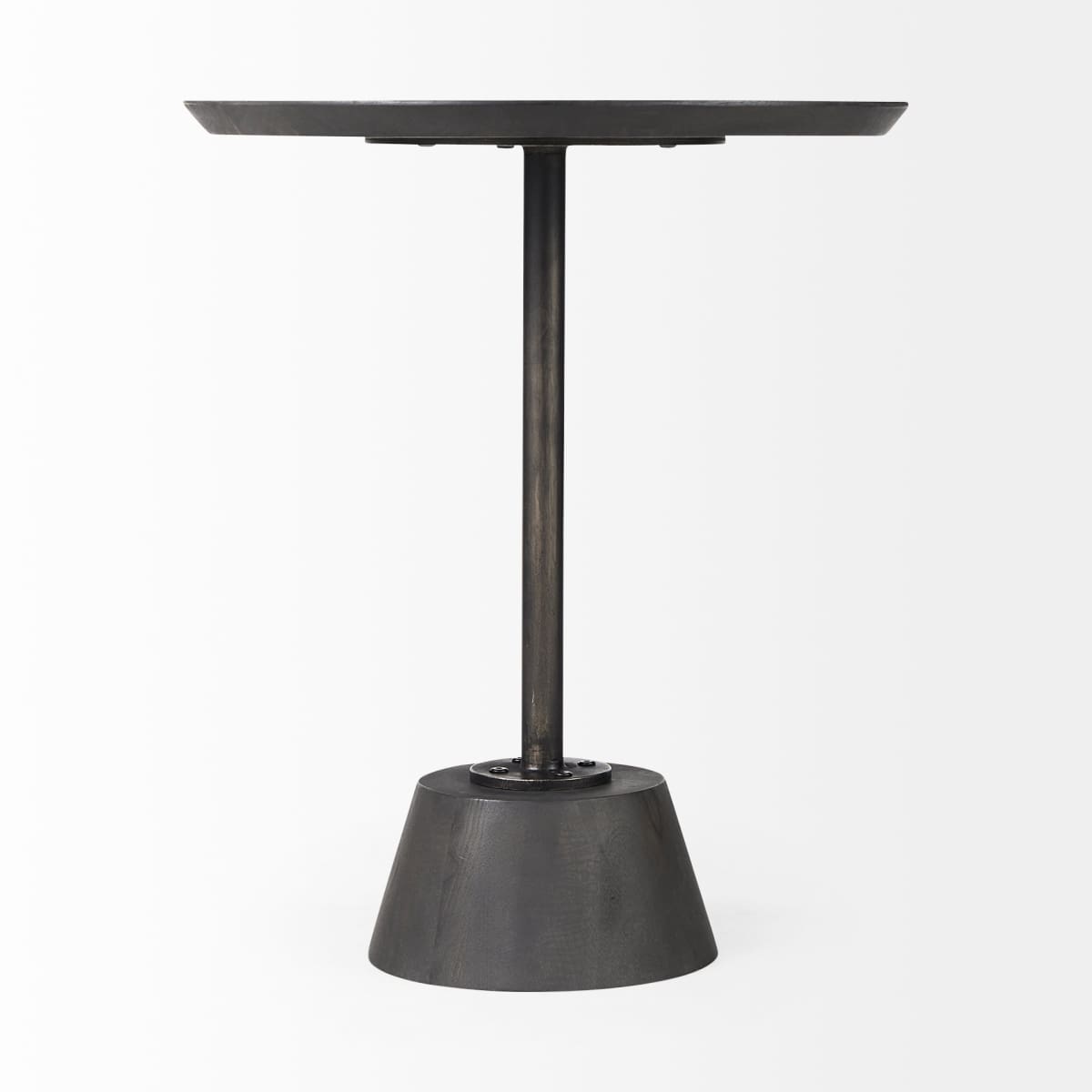 Maxwell End Side Table Dark Brown Wood | Black Metal - end-and-side-tables