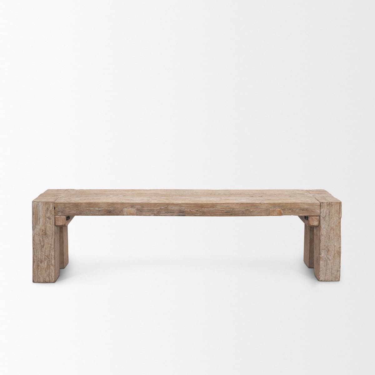 McArthur Bench Reclaimed Wood | Whitewash - benches