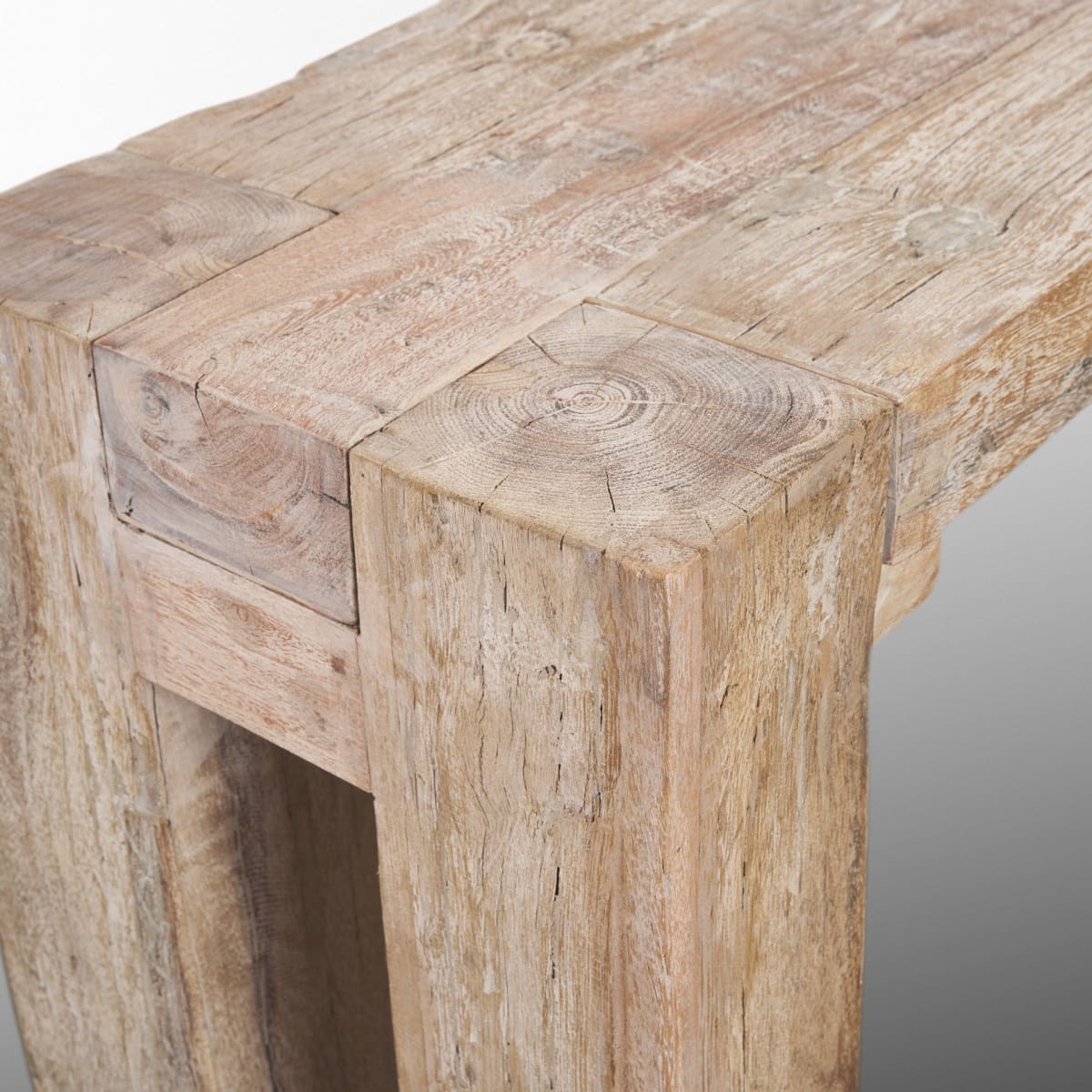 McArthur Console Table Reclaimed Wood | Whitewash - console-tables