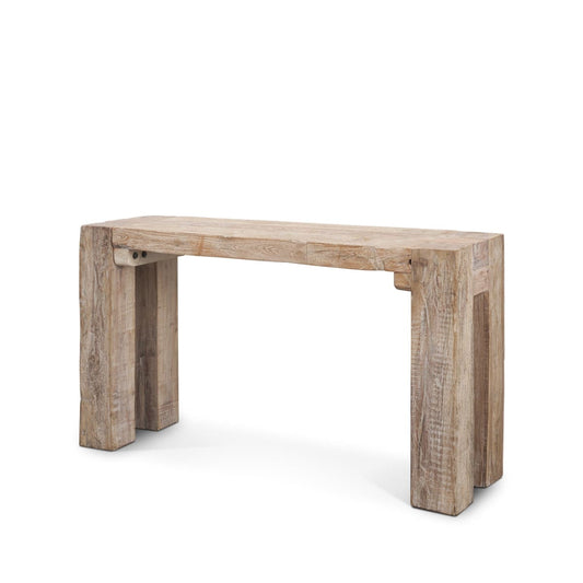 McArthur Console Table Reclaimed Wood | Whitewash - console-tables