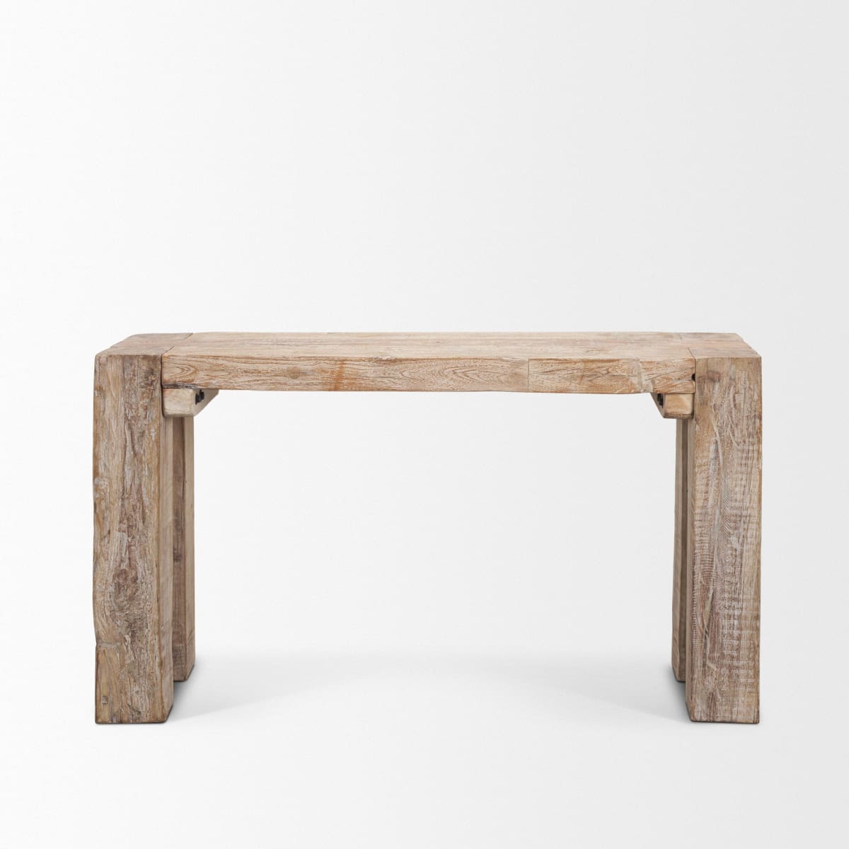 McArthur Console Table Reclaimed Wood | Whitewash - console-tables