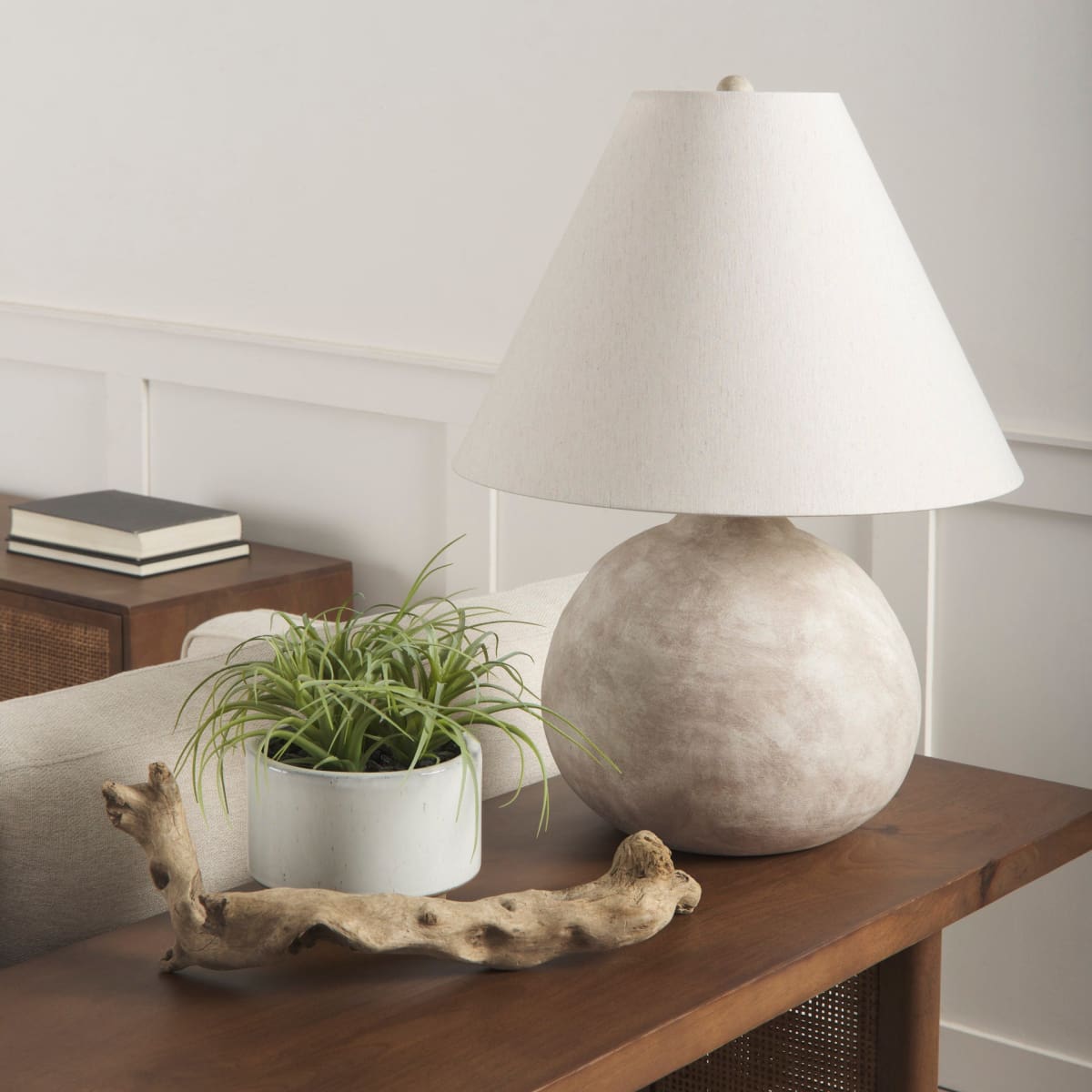 Mehdi Table Lamp Cream Ceramic - table-lamps