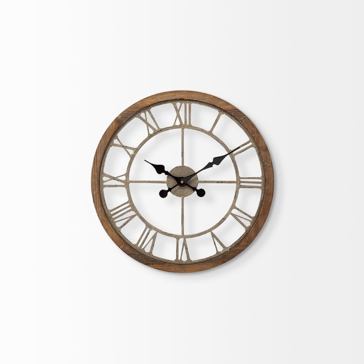 Mething Wall Clock Brown Wood | 19’’ - wall-clocks