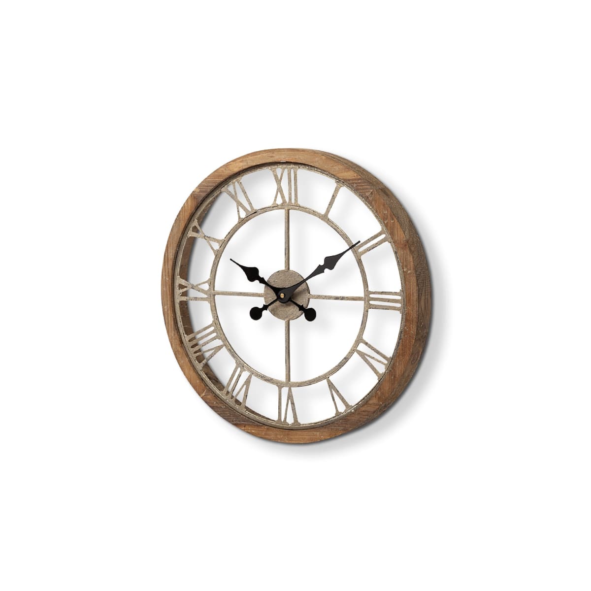 Mething Wall Clock Brown Wood | 19’’ - wall-clocks