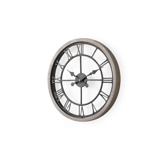 Mething Wall Clock Gray Wood | 19’’ - wall-clocks