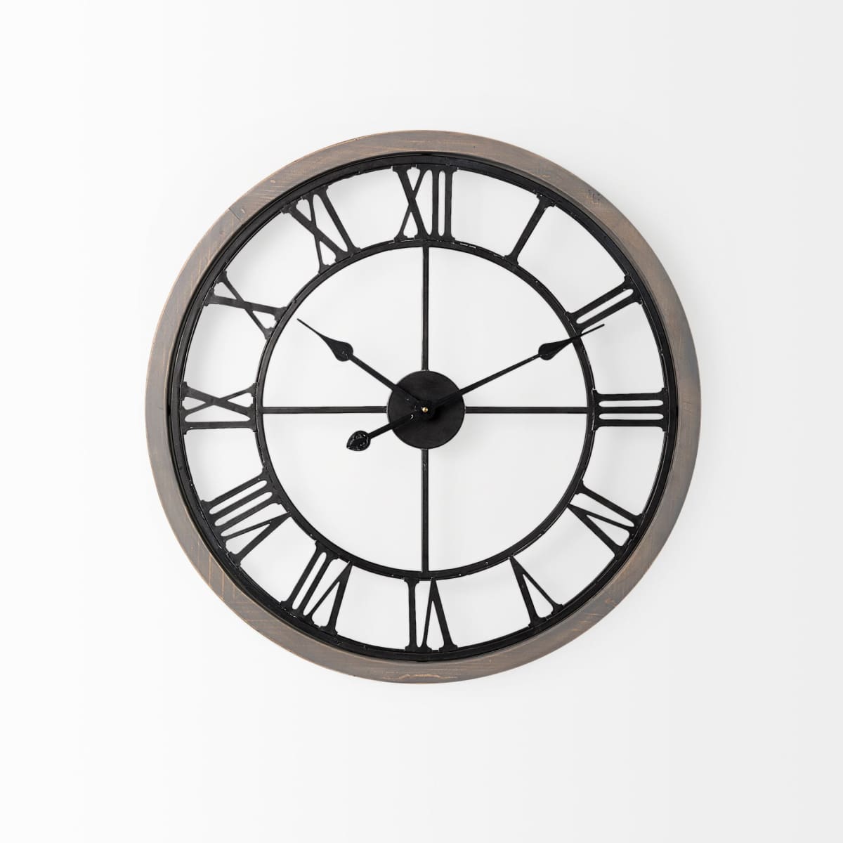 Mething Wall Clock Gray Wood | 25 - wall-clocks