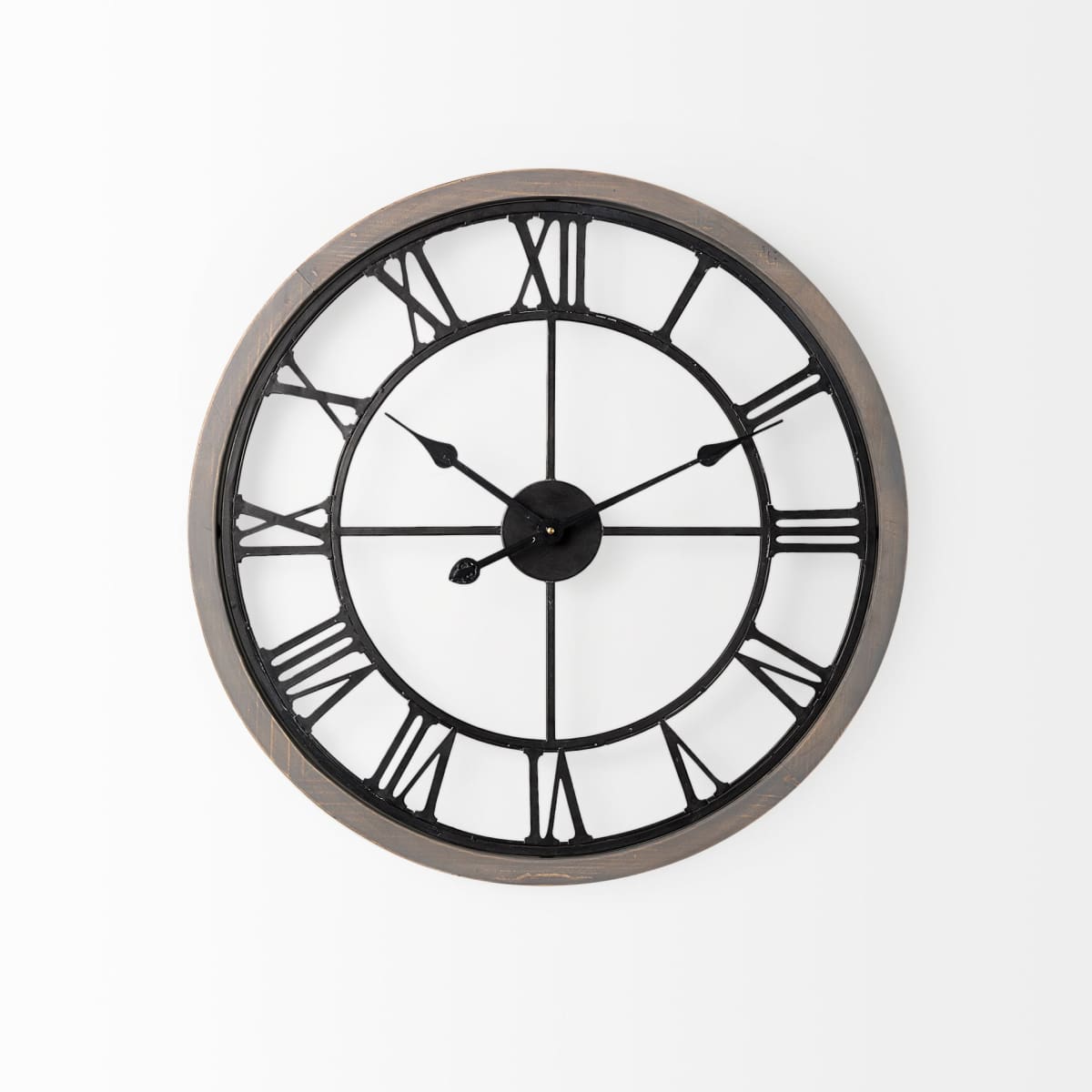 Mething Wall Clock Gray Wood | 25’’ - wall-clocks