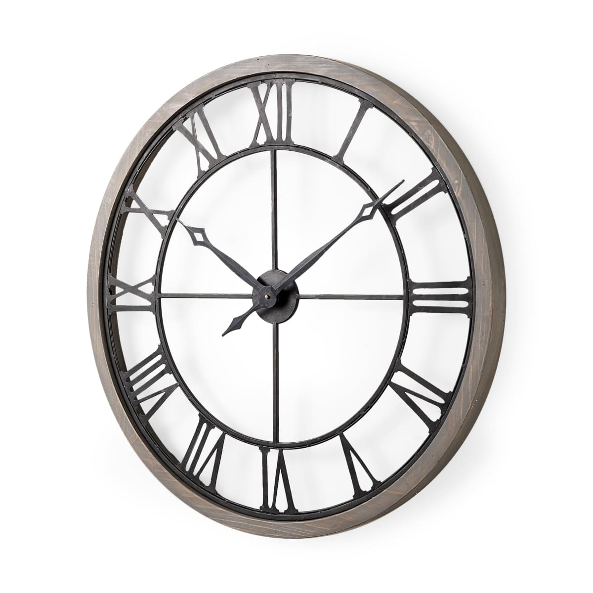 Mething Wall Clock Gray Wood | 32’’ - wall-clocks