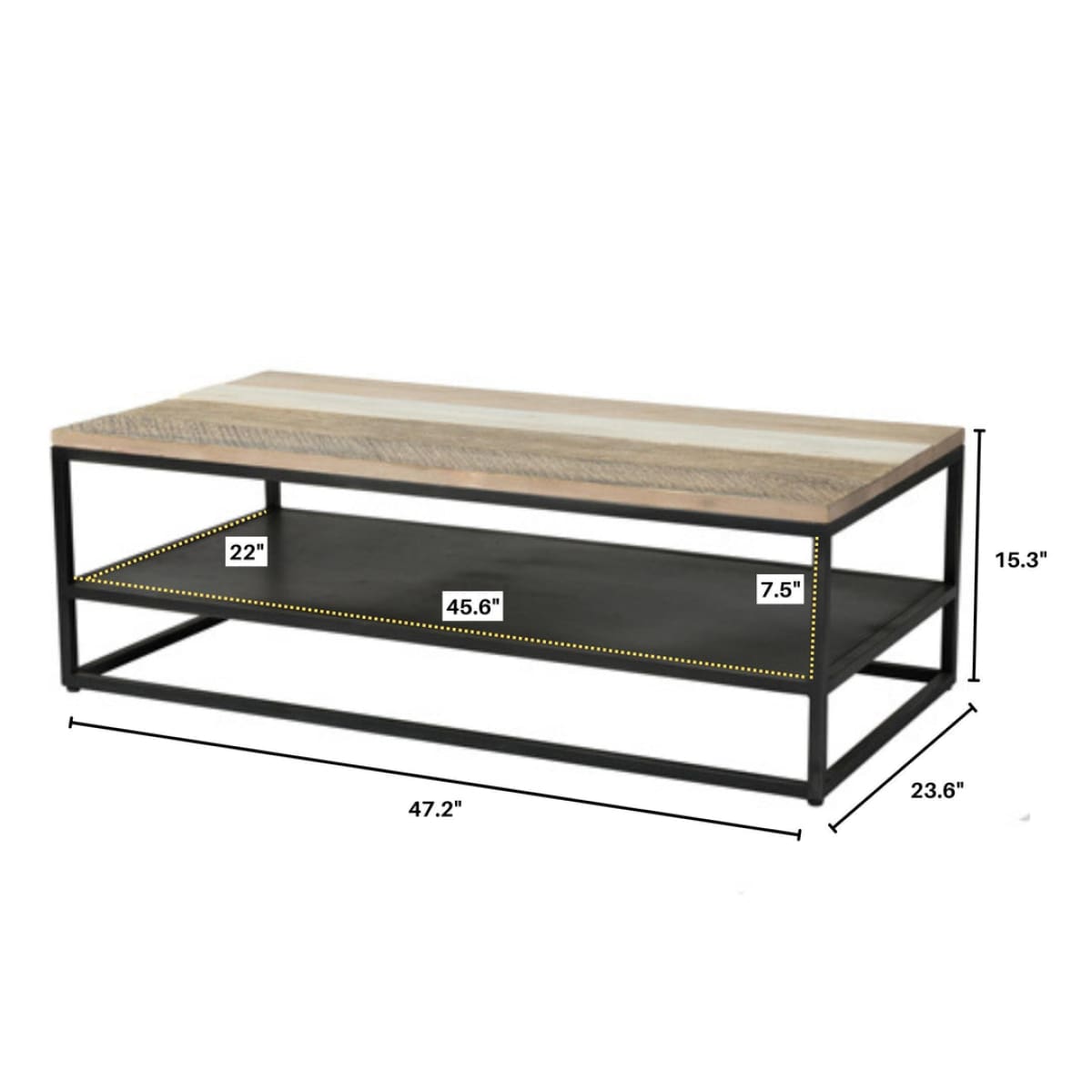 Metro Havana Coffee Table - lh-import-coffee-tables