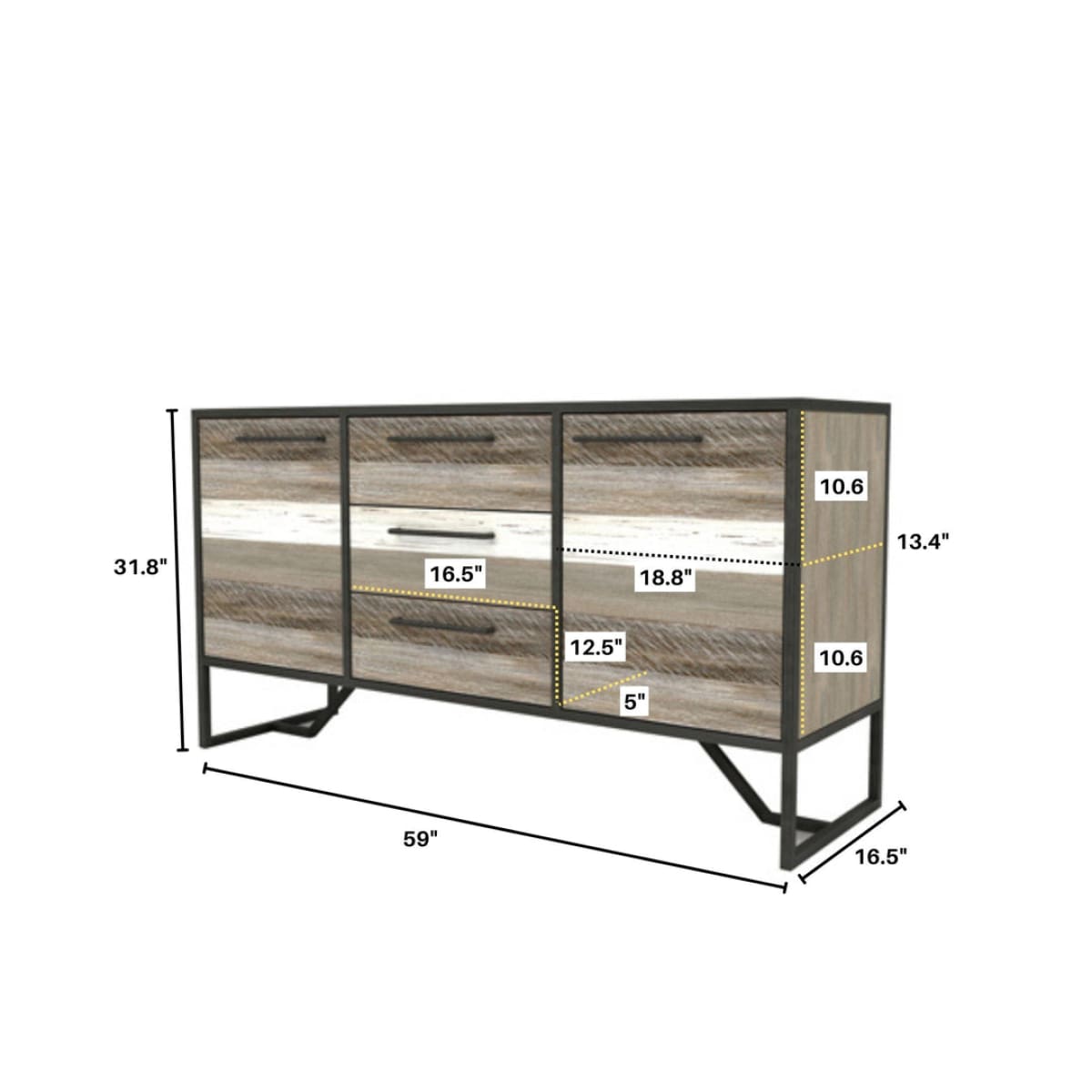 Metro Havana Sideboard - lh-import-sideboards-cabinets