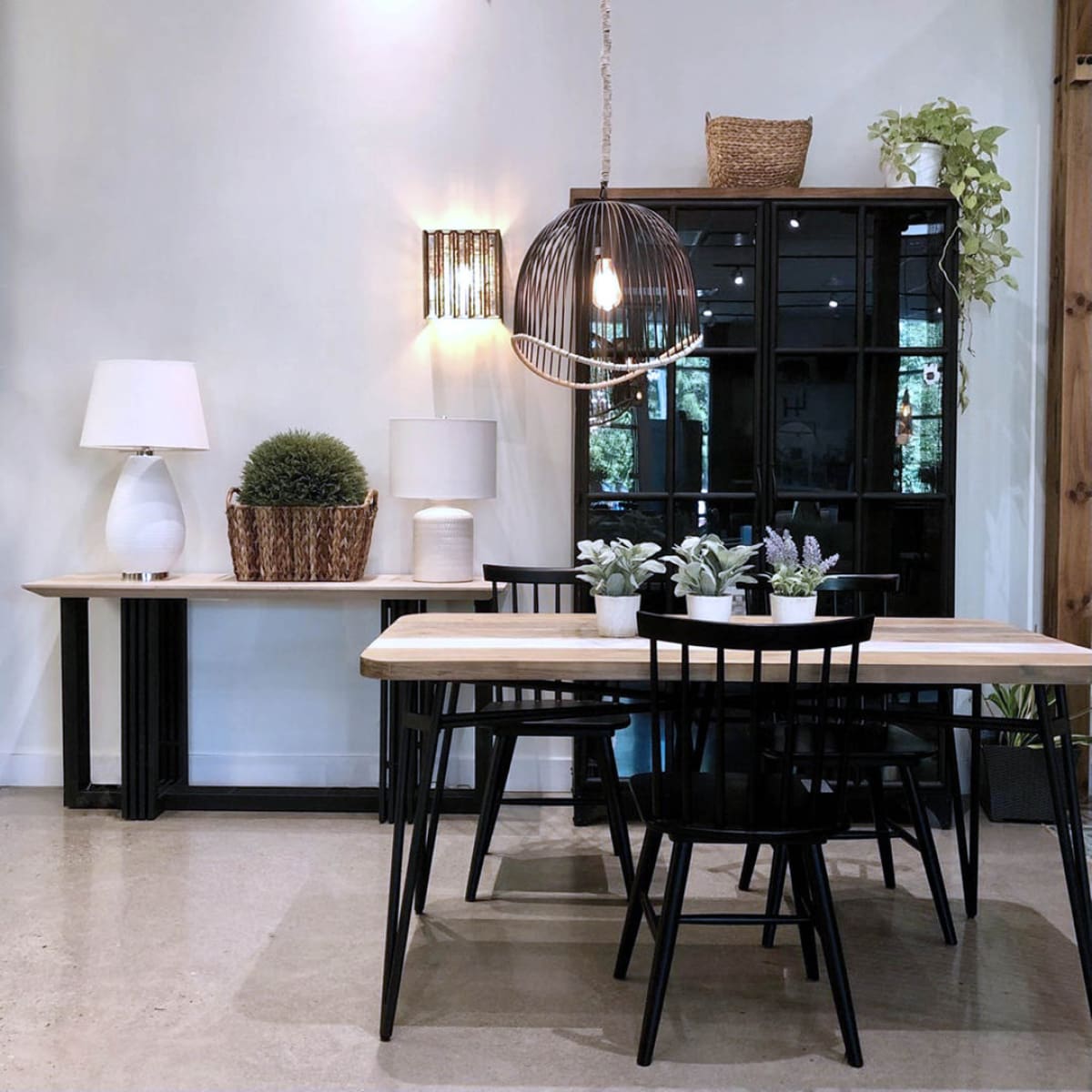 Metro Noir Havana Dining Table 59’’ - lh-import-dining-tables