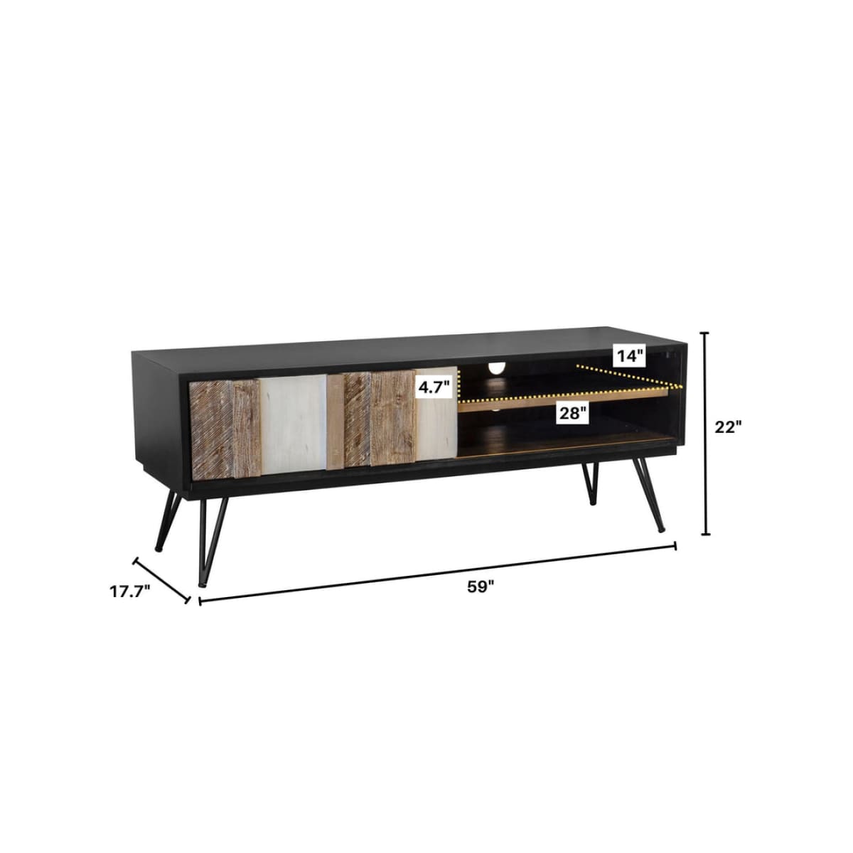 Metro Noir Havana Regular Media Unit - lh-import-media-units