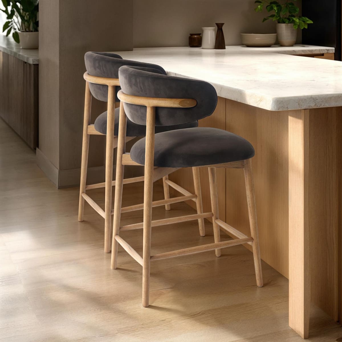 Milo Counter Stool - Slate Charcoal - lh-import-stools