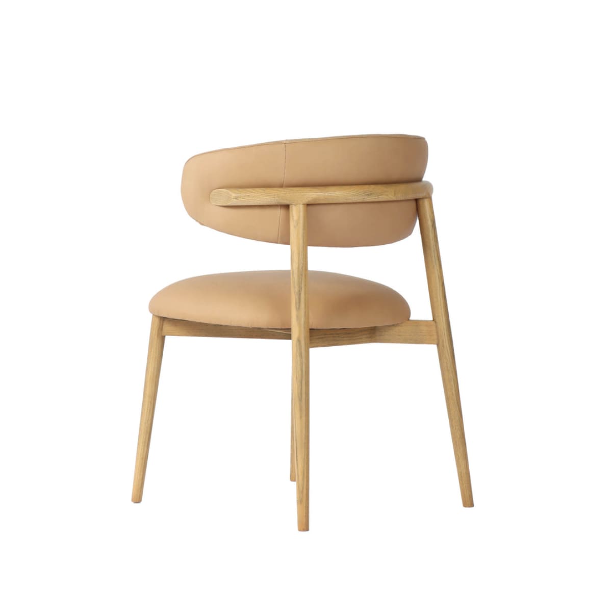 Milo Dining Chair - Tan Leather - lh-import-dining-chairs