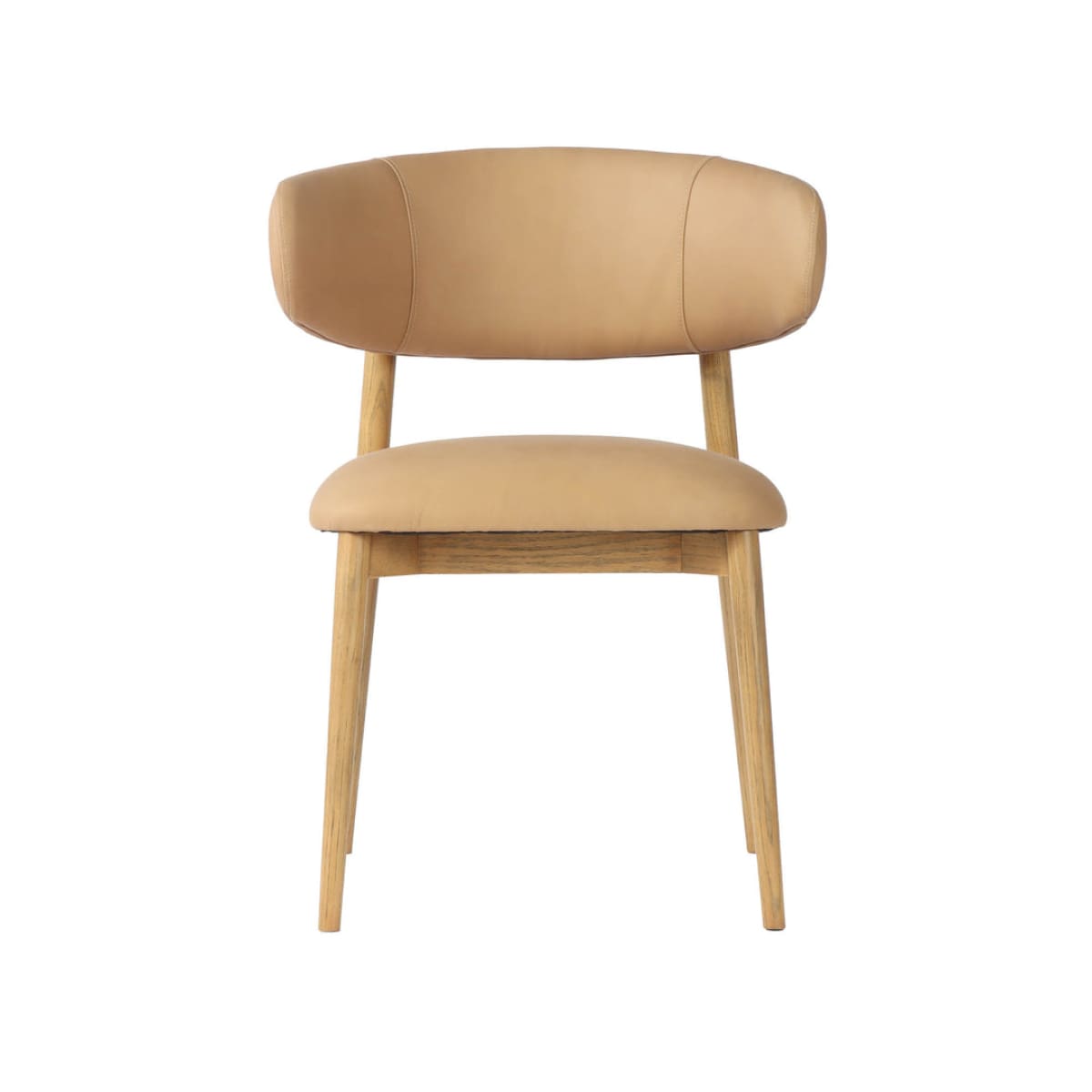 Milo Dining Chair - Tan Leather - lh-import-dining-chairs