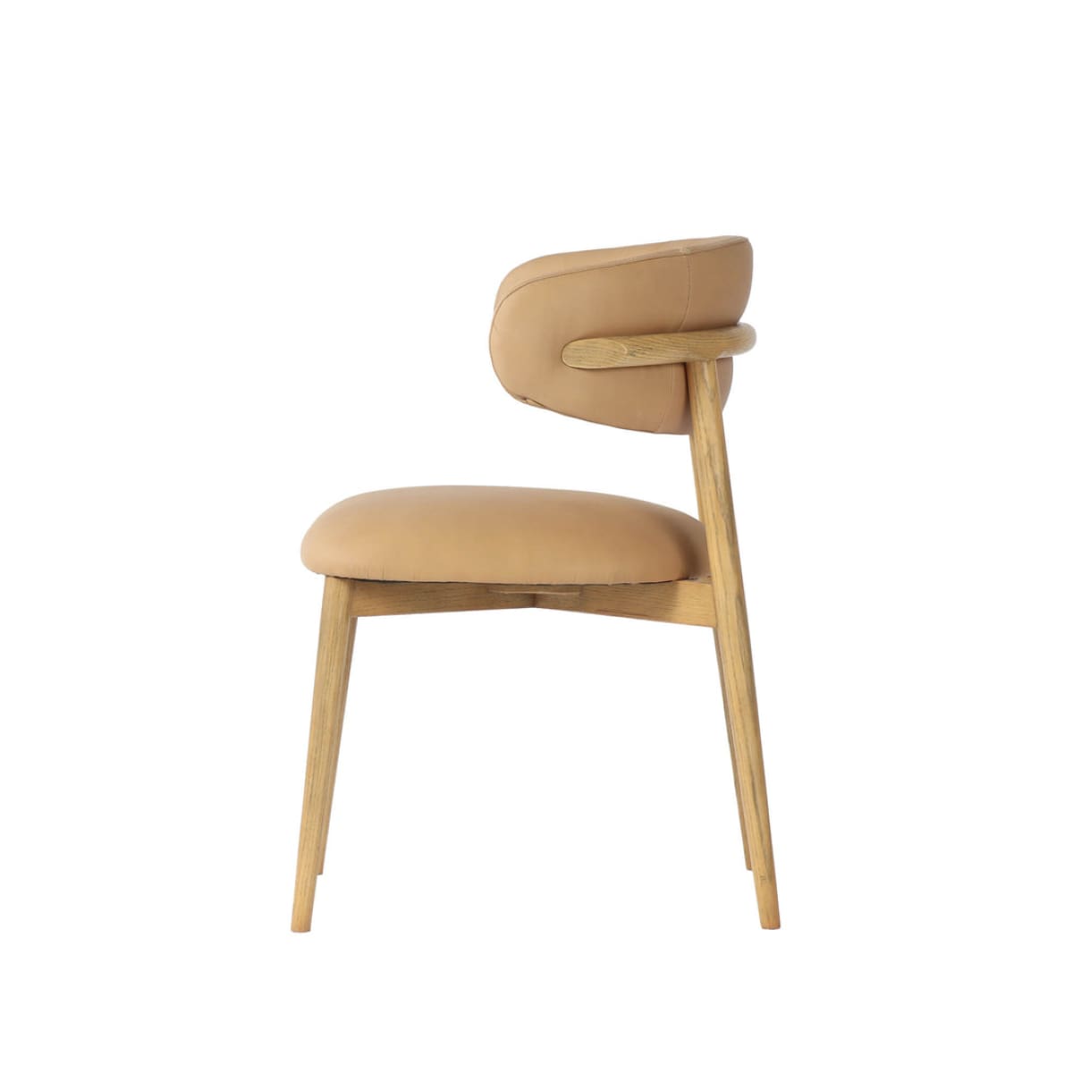 Milo Dining Chair - Tan Leather - lh-import-dining-chairs