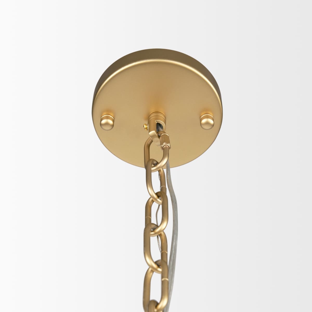 Monroe Chandelier Gold Metal | White Resin - chandeliers