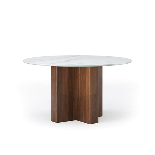 Nathalie Porcelain Top Round Table - dining-table