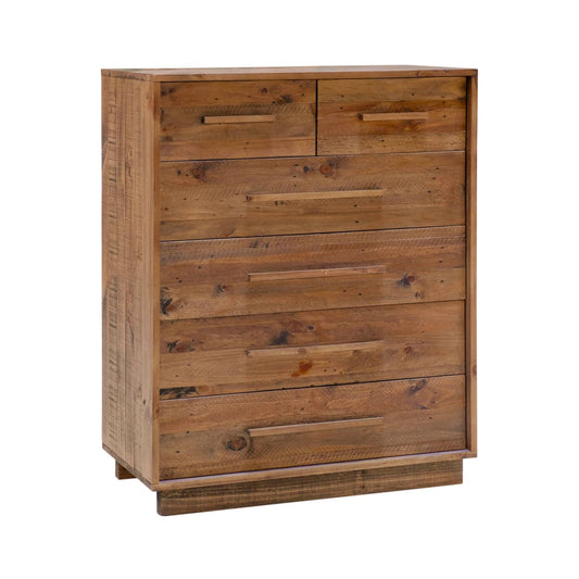 Nevada 6 Drawer Chest - Dark Driftwood - lh-import-dressers