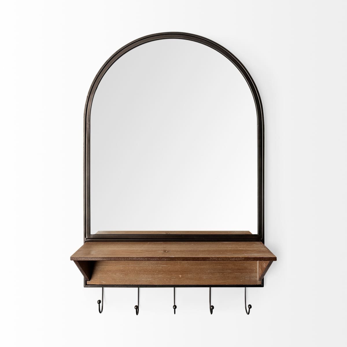 Neville Wall Mirror Black Metal - wall-mirrors-grouped