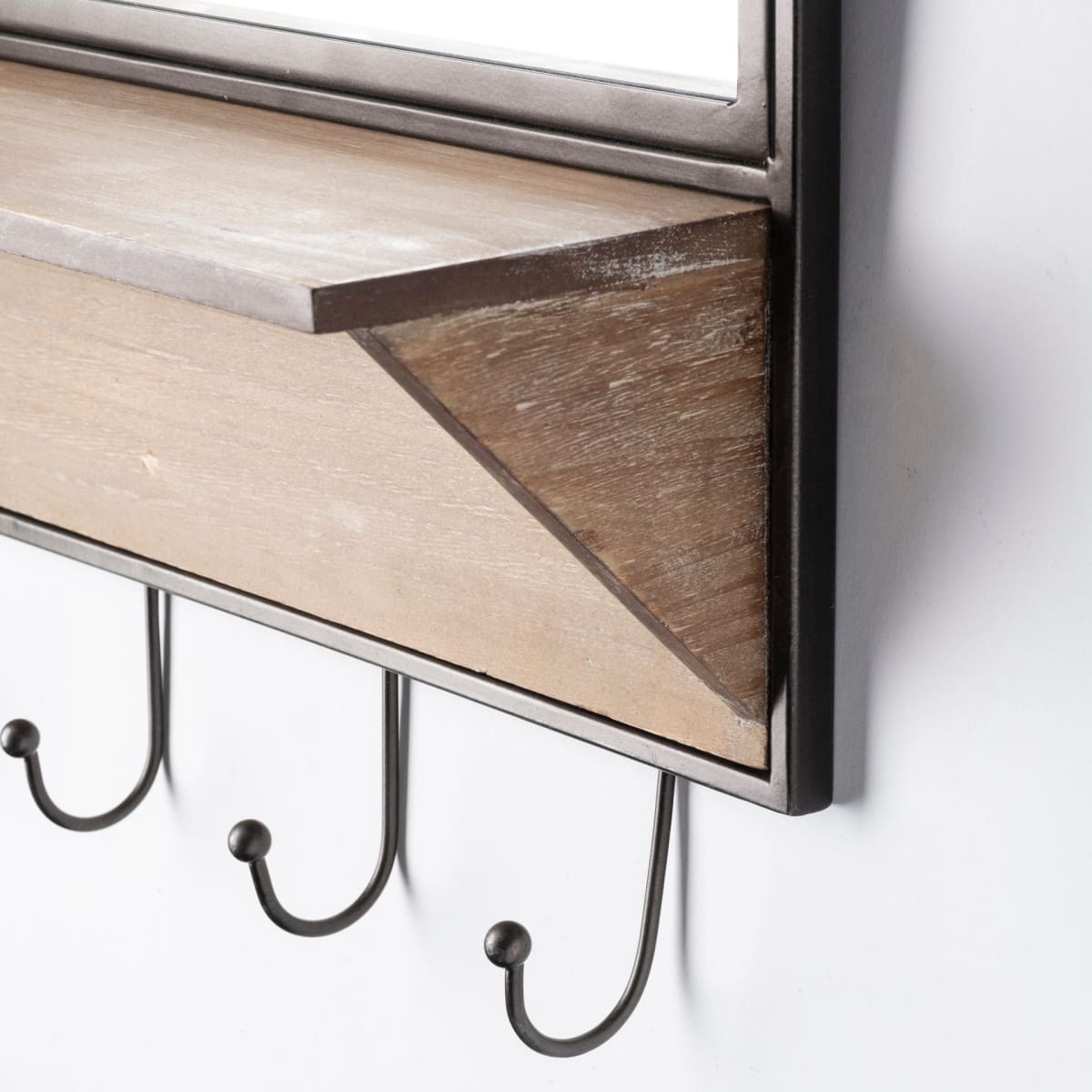 Neville Wall Mirror Black Metal - wall-mirrors-grouped