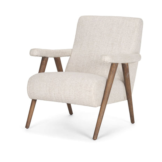 Nico Accent Chair Oatmeal | Medium Brown - accent-chairs