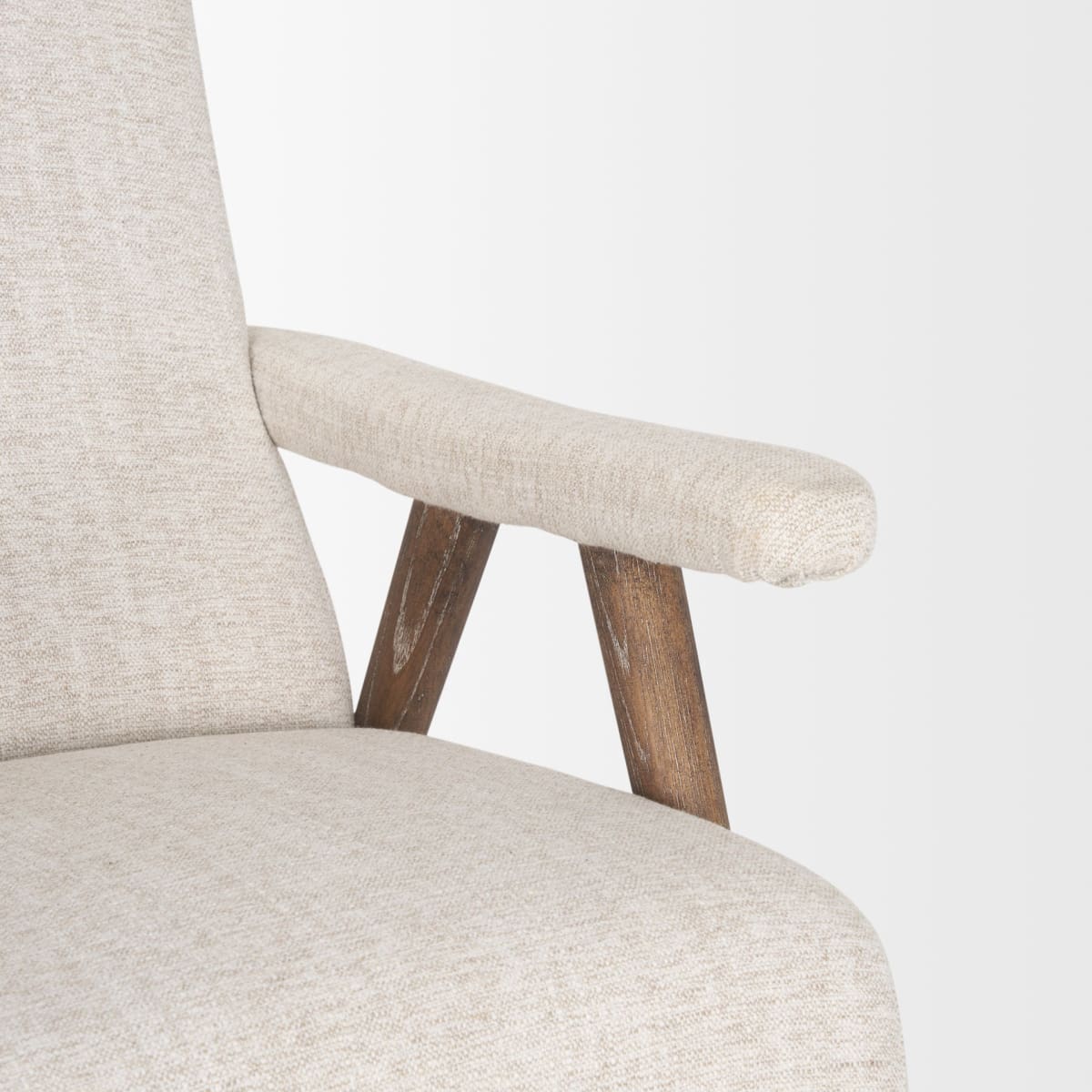 Nico Accent Chair Oatmeal | Medium Brown - accent-chairs