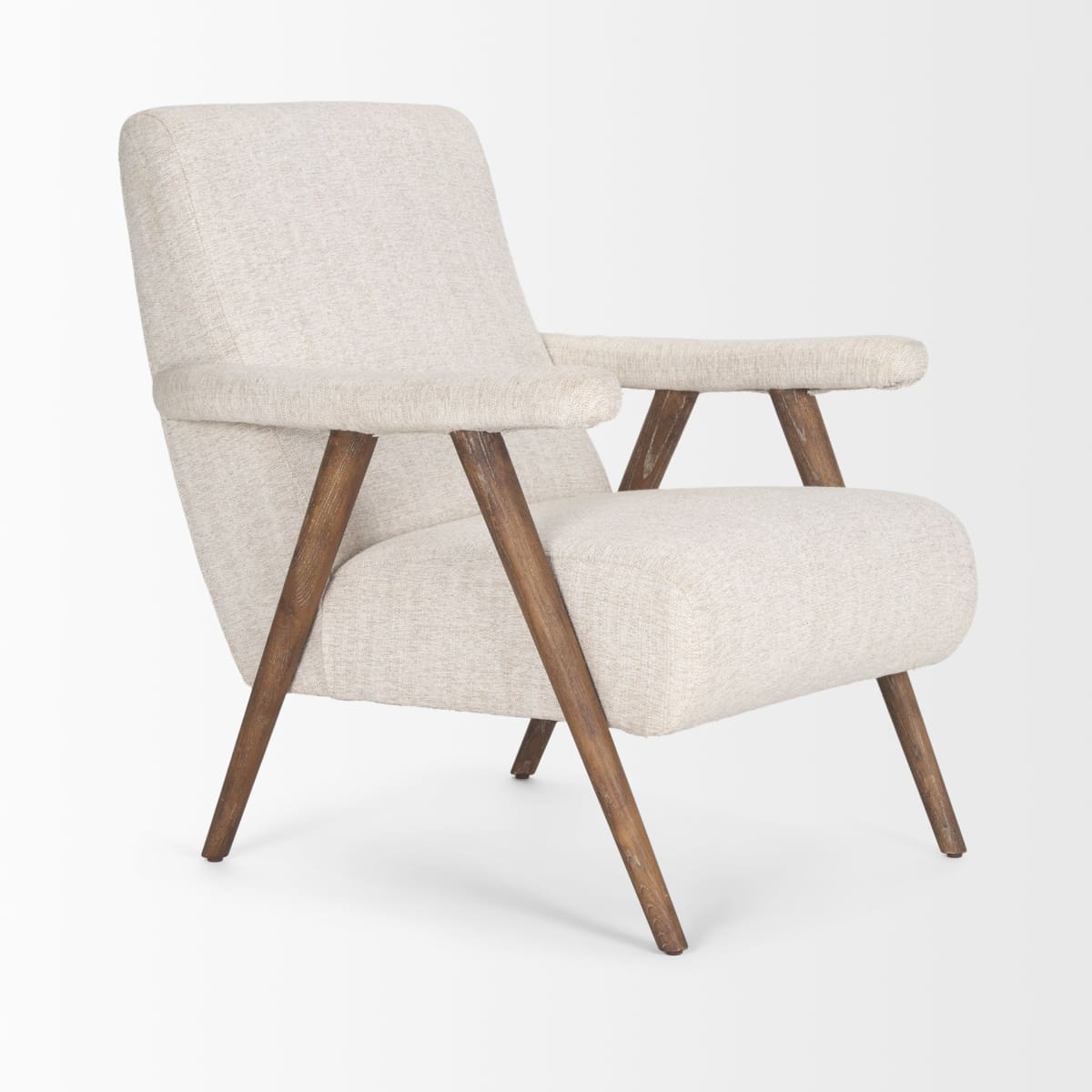 Nico Accent Chair Oatmeal | Medium Brown - accent-chairs