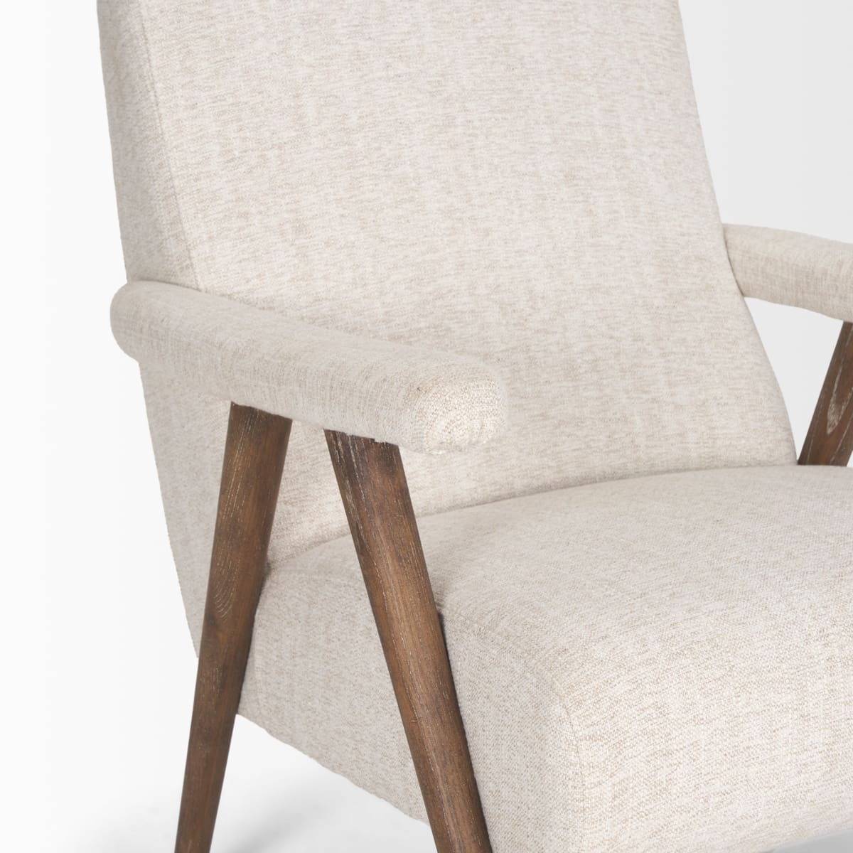 Nico Accent Chair Oatmeal | Medium Brown - accent-chairs