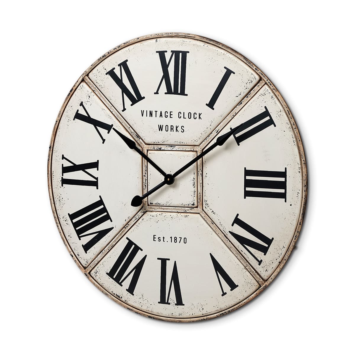 Norwich Wall Clock White Metal | 37 - wall-clocks