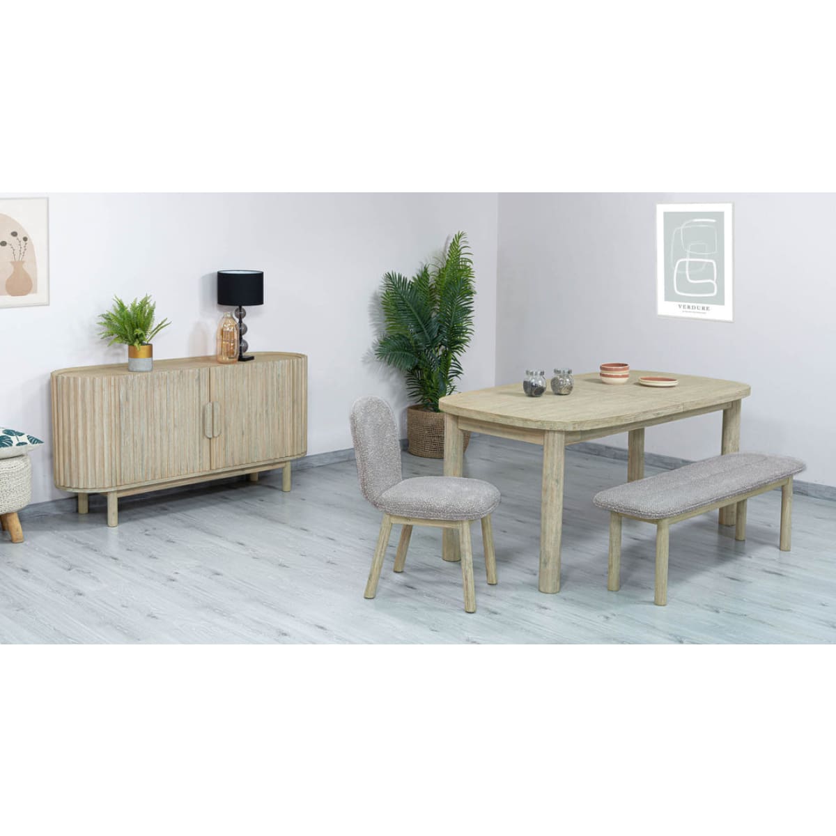 Oasis Bench - Oatmeal - lh-import-dining-benches