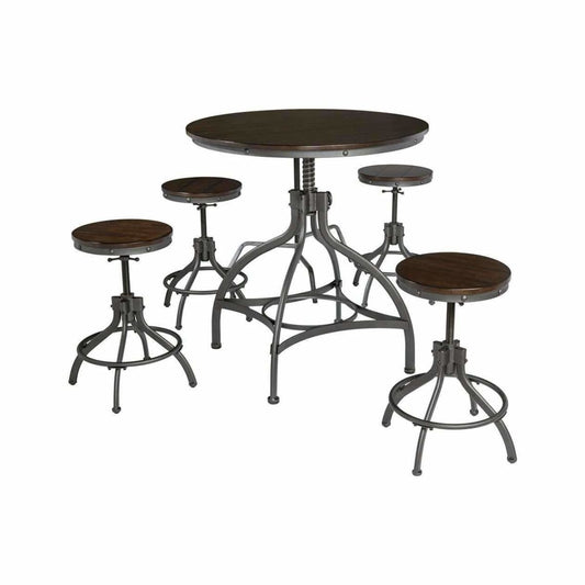 Odium Counter Height Dining Room Table and Bar Stools (Set of 5) - DININGCOUNTERHEIGHT