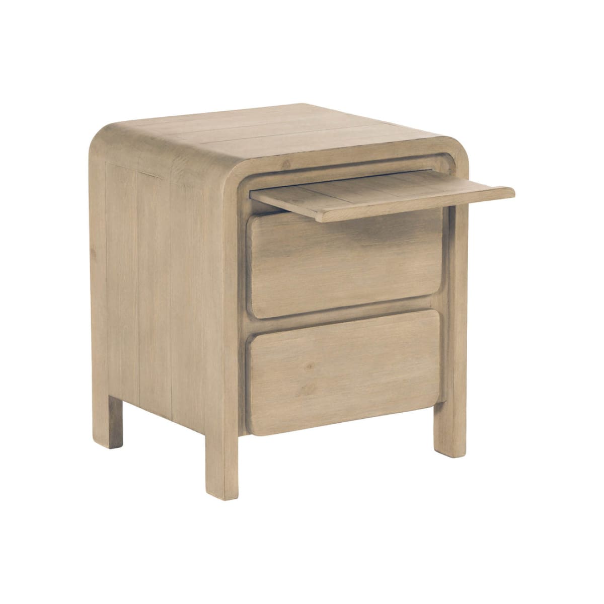 Opera 2 Drawer Nightstand - Scrubbed Teak - lh-import-nightstands