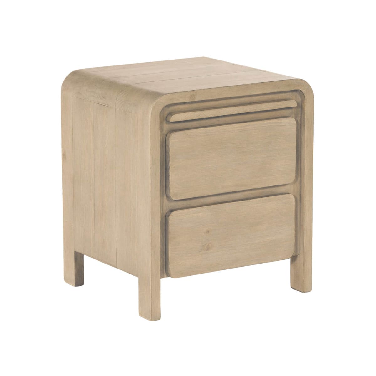 Opera 2 Drawer Nightstand - Scrubbed Teak - lh-import-nightstands
