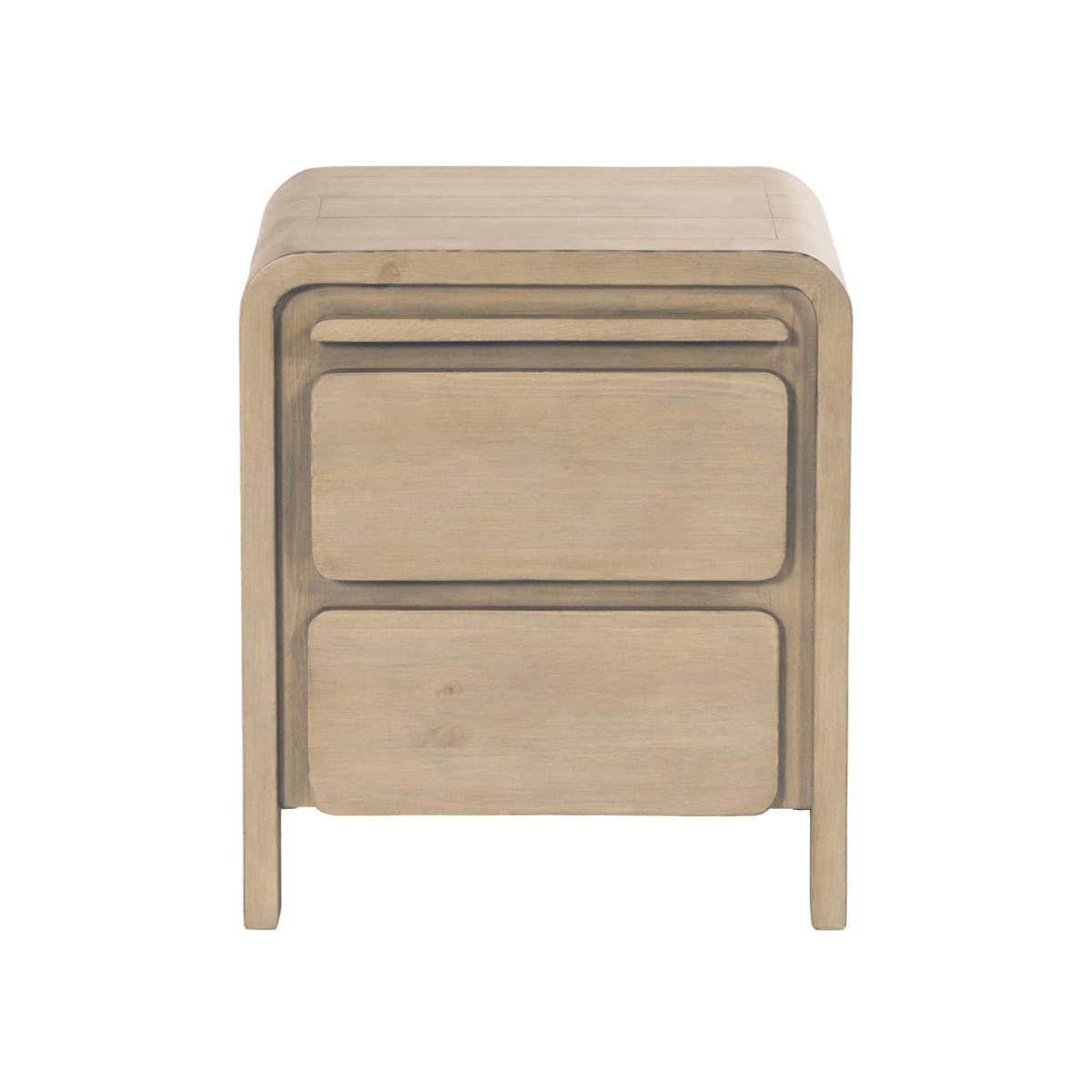 Opera 2 Drawer Nightstand - Scrubbed Teak - lh-import-nightstands
