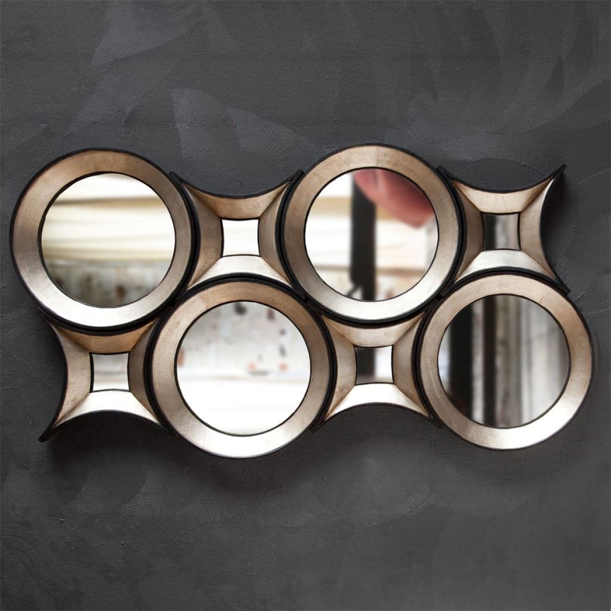 Ovallas Wall Mirror Champagne Wood | Star - wall-mirrors-grouped